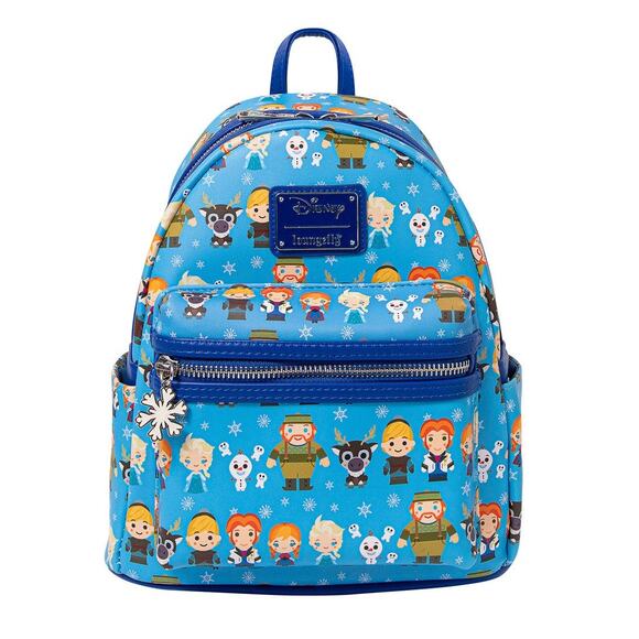 NWT Loungefly Disney Frozen Chibi Characters Mini Backpack - Picture 3 of 8